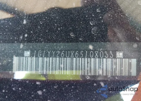 2006 Chevrolet Corvette z USA, uszkodzony, nr VIN 1G1YY26U865108033